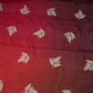 Magenta Pink with Multicolor 4D thread embroidery Organza Fabric VFS-31678