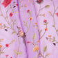 Lavender floral Jaal embroidery Chinon Fabric VFS-31660