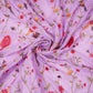 Lavender floral Jaal embroidery Chinon Fabric VFS-31660