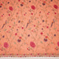 Salmon Pink floral Jaal embroidery Chinon Fabric VFS-31661
