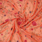 Salmon Pink floral Jaal embroidery Chinon Fabric VFS-31661