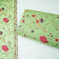 Parrot Green floral Jaal embroidery Chinon Fabric VFS-31662