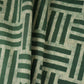 Off White & Dark Green Geomatrical Print Cotton Fabric MFR-29888
