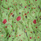 Parrot Green floral Jaal embroidery Chinon Fabric VFS-31662