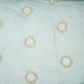 Steel Grey floral cutdana embroidery Organza Fabric VFS-31536