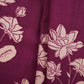 Purple & White Floral Print Cotton Fabric MFR-29858