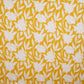Yellow with White Floral Print Cotton Fabric MFR-29872