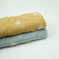 Steel Grey floral cutdana embroidery Organza Fabric VFS-31536