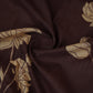 Deep Purple & White Floral Print Cotton Fabric MFR-29859