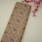 Mustard floral print Cupro Linen Fabric PI-31906