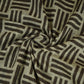 Off White & Dark Green Geomatrical Print Cotton Fabric MFR-29887