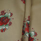 Beige & Red Floral Print Cotton Fabric MFR-29884