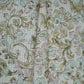 Light Peach floral print Cotton Check Fabric PI-31907