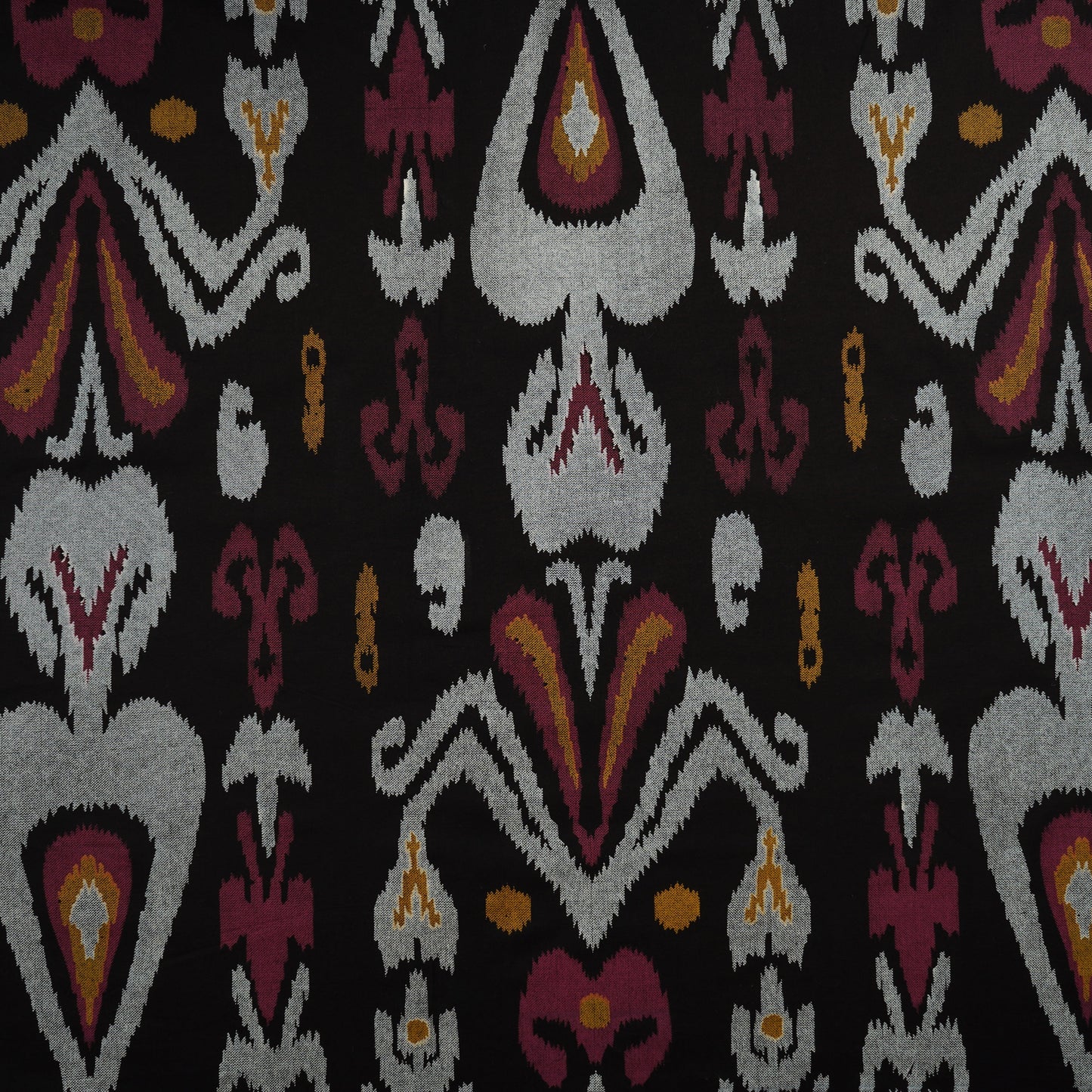 Black Ikkat Print Cotton Fabric MFR-29855