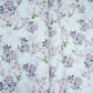 Mint Green floral print Cotton Check Fabric PI-31903