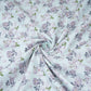 Mint Green floral print Cotton Check Fabric PI-31903