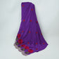 Purple Border embroidery Crepe Fabric VFS-31654