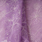 Lavender Chikankari embroidery Organza Fabric VFS-31706