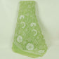 Parrot Green Chikankari embroidery Organza Fabric VFS-31704