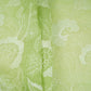 Parrot Green Chikankari embroidery Organza Fabric VFS-31704