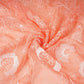 Salmon Pink Chikankari embroidery Organza Fabric VFS-31705