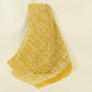 Mustard Traditional Dori Work Organza Fabric VFS-31521