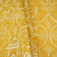 Mustard Traditional Dori Work Organza Fabric VFS-31521