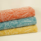 Rust Orange Traditional Dori Work Organza Fabric VFS-31519