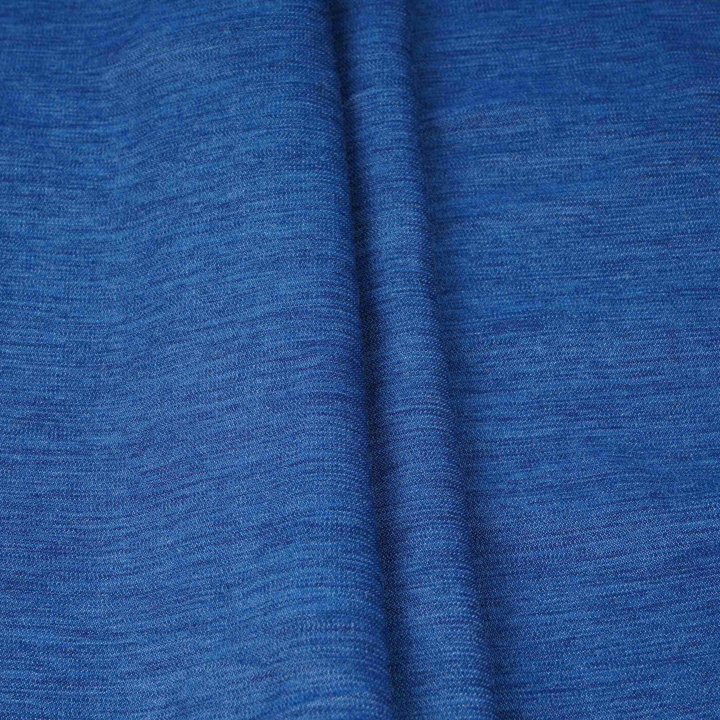 Blue floral embroidery Viscose Denim Fabric SFG-31545
