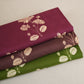 Deep Purple & White Floral Print Cotton Fabric MFR-29859