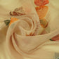 Beige Heavy sequence work Organza Fabric MTF-31790