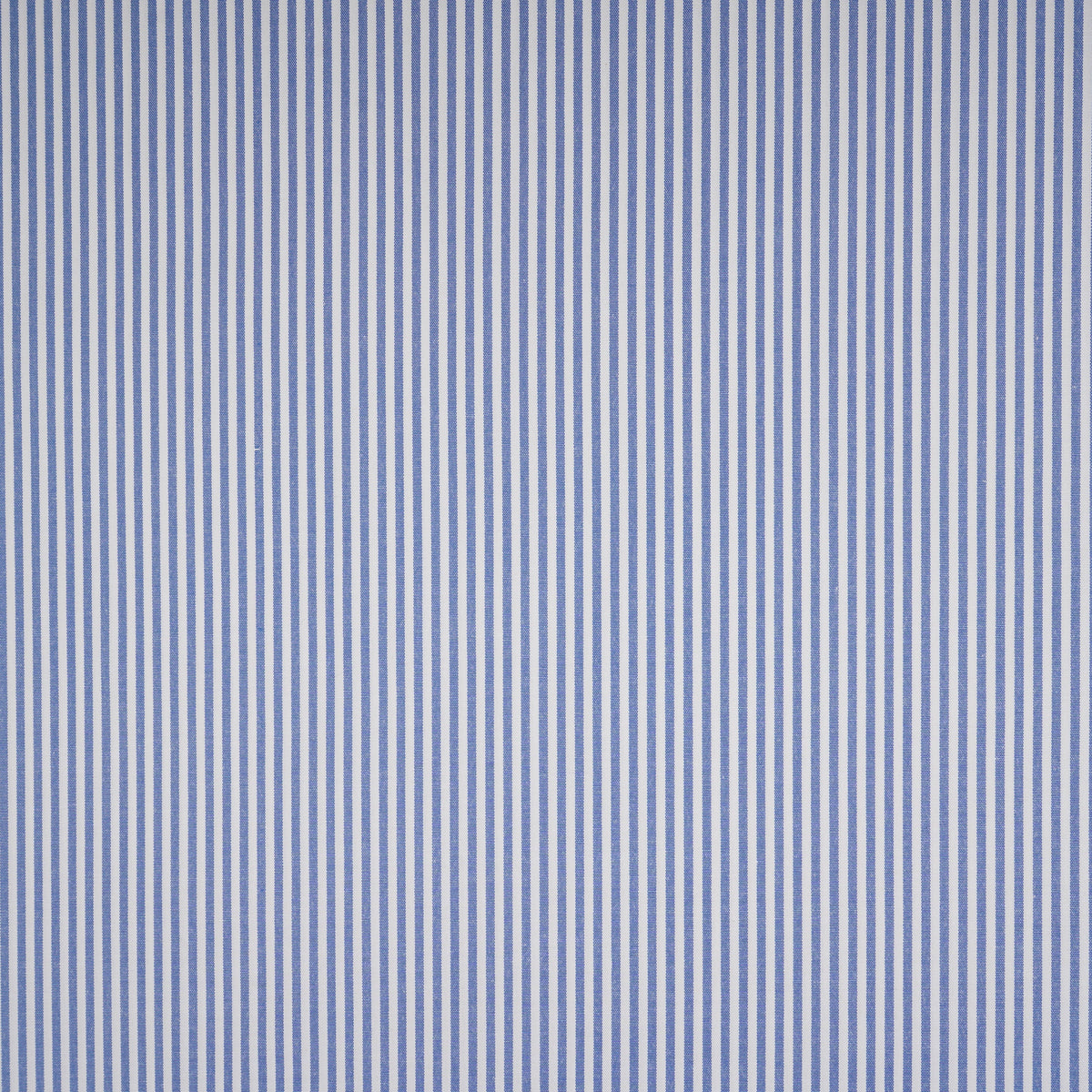 Blue & White Stripes Print Poplin Fabric MFM-30136 - TradeUNO