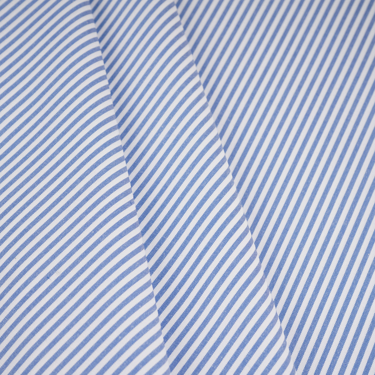 Blue & White Stripes Print Poplin Fabric MFM-30136 - TradeUNO