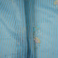Sky Blue Zari Stripes floral thread embroidery Malai Chanderi Fabric VFS-31542