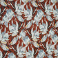 Brown Shimmer floral print 60s Cotton Fabric PI-31889