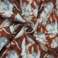 Brown Shimmer floral print 60s Cotton Fabric PI-31889