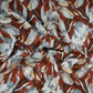 Brown Shimmer floral print 60s Cotton Fabric PI-31889