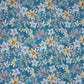 Royal Blue Shimmer floral print 60s Cotton Fabric PI-31876
