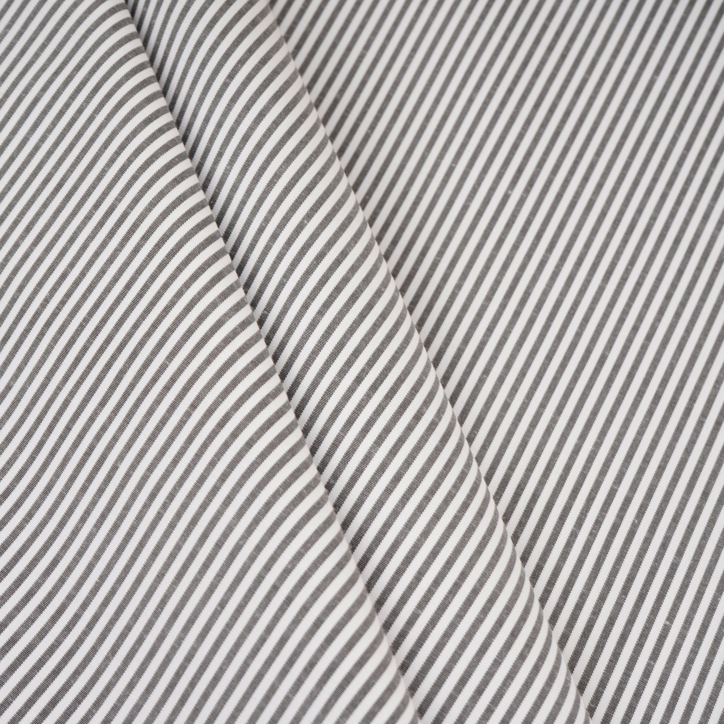 Black & White Stripes Print Poplin Fabric MFM-30142