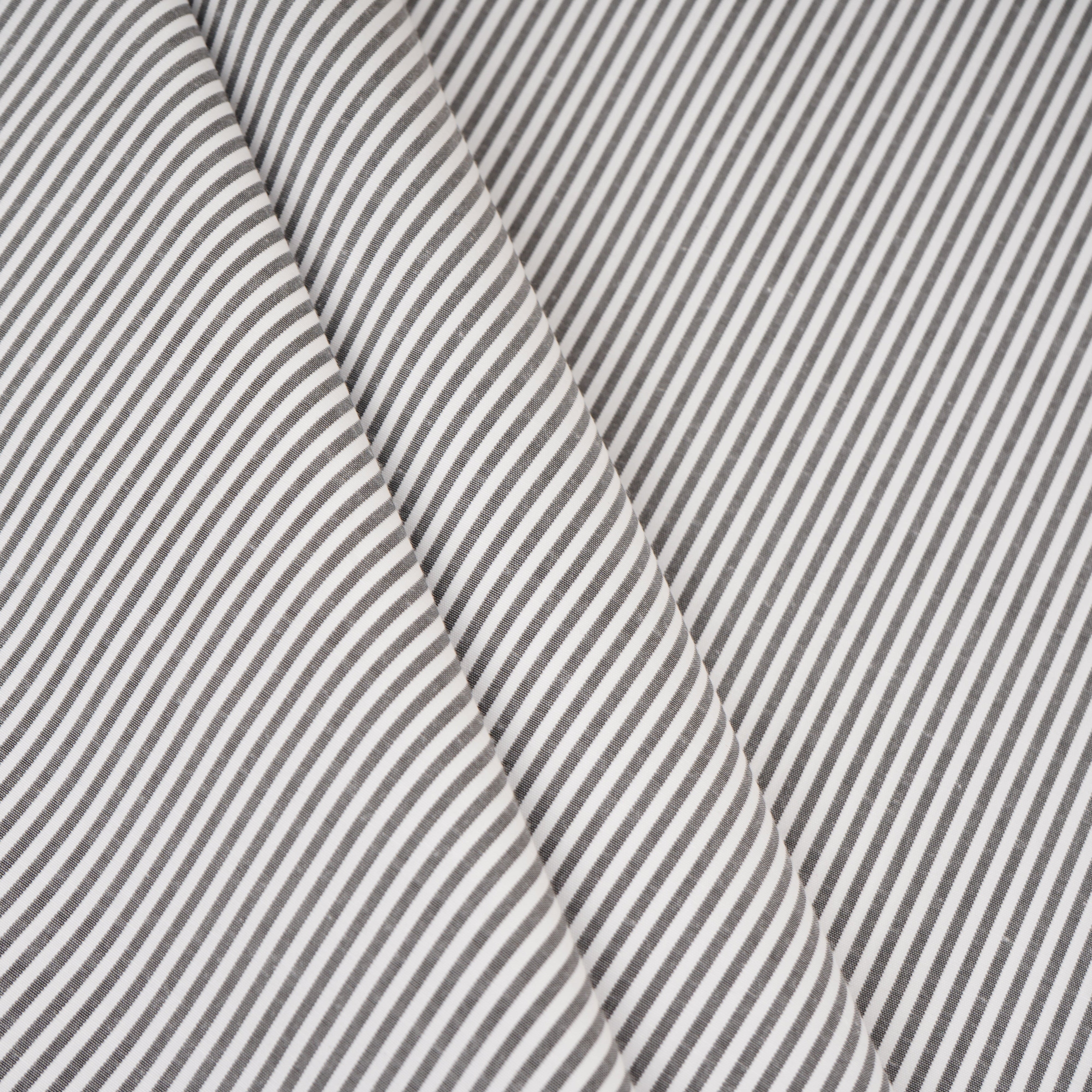 Black & White Stripes Print Poplin Fabric MFM-30142 - TradeUNO