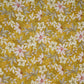 Mustard Shimmer floral print 60s Cotton Fabric PI-31877