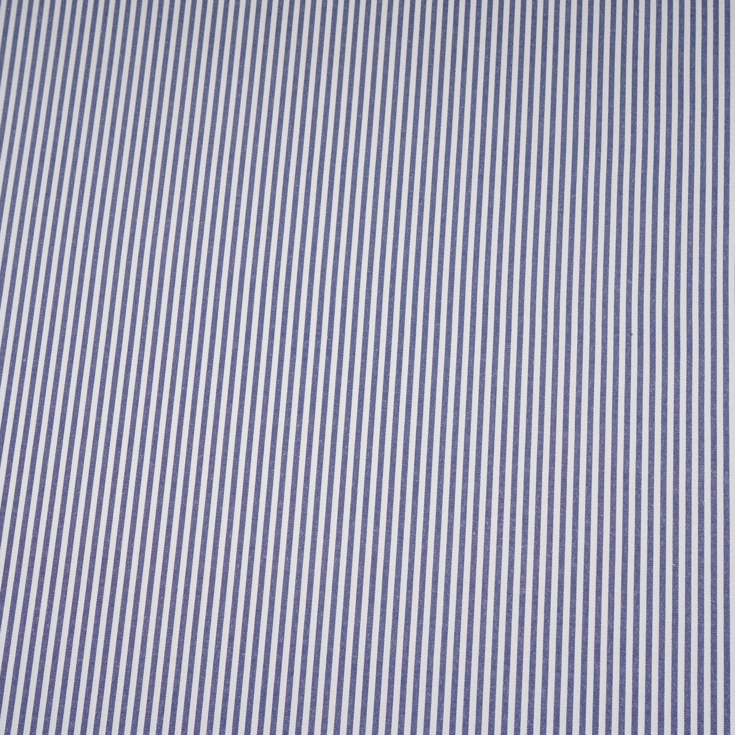 Navy Blue & White Stripes Print Poplin Fabric MFM-30137