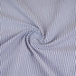 Navy Blue & White Stripes Print Poplin Fabric MFM-30137