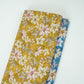 Royal Blue Shimmer floral print 60s Cotton Fabric PI-31876