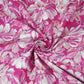 Magenta Pink Shimmer floral print 60s Cotton Fabric PI-31879
