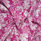Magenta Pink Shimmer floral print 60s Cotton Fabric PI-31879