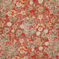 Red Shimmer floral print 60s Cotton Fabric PI-31882