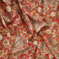 Red Shimmer floral print 60s Cotton Fabric PI-31882