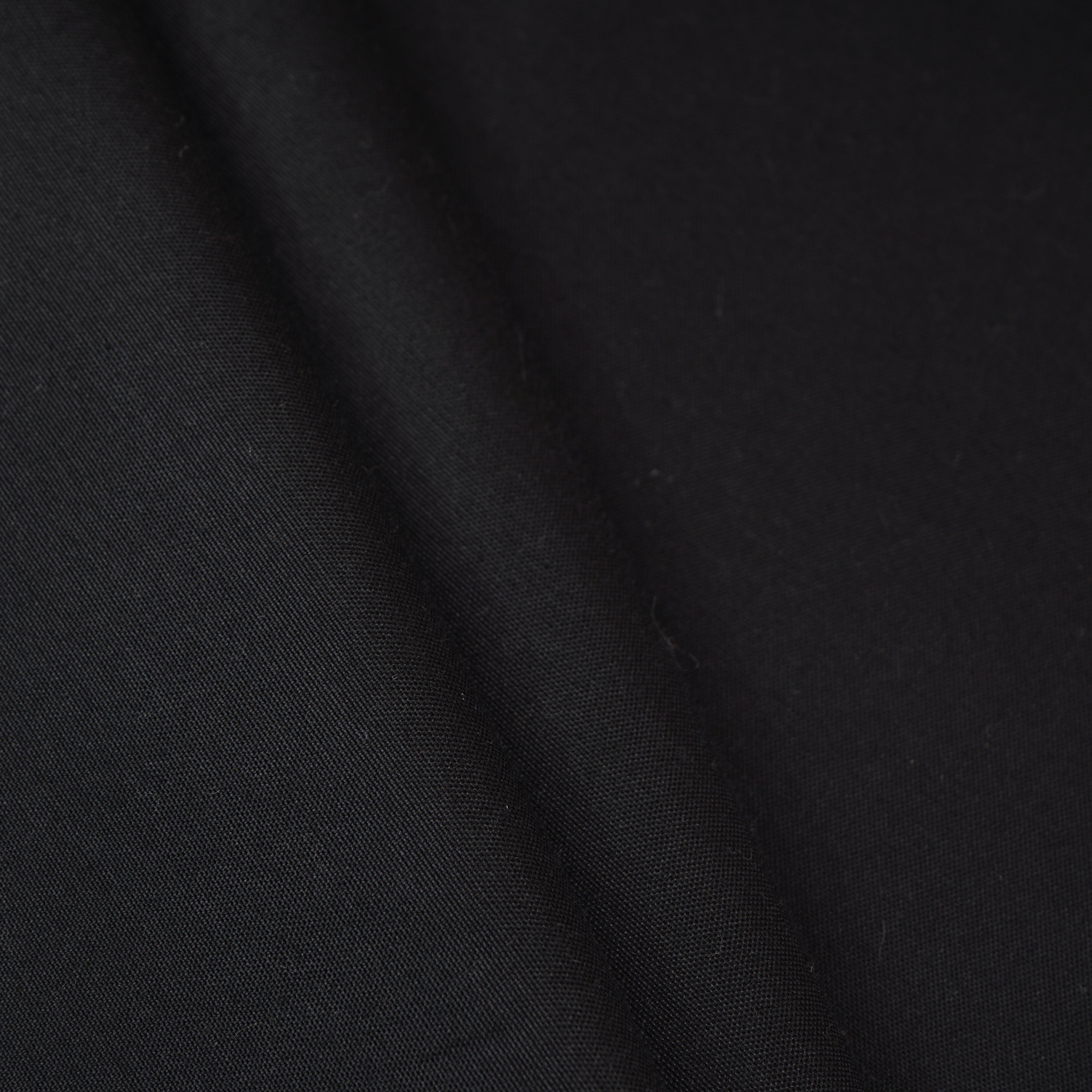 Black Solid Oxford Cotton Fabric MFM-30173 - TradeUNO