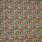 Blue Shimmer floral print 60s Cotton Fabric PI-31880